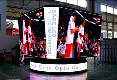 شاشات LED ملعب كرة السلة مكعب P8mm الملعب شاشة LED عالية الوضوح